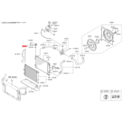 Крепление радиатора верхнее 25333-2K000 Mobis