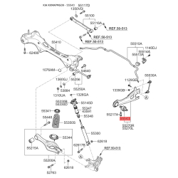 Сайлентблок важеля підвіски 55543-2G000 Mobis