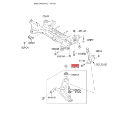 Важіль підвіски колеса лівий нижній 54500-2K600 Mobis