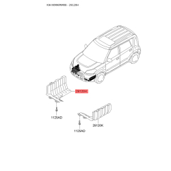 Защита двигателя / поддона двигателя правая 29120-2K000 Mobis