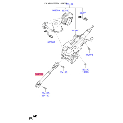 Вал промежуточный карданный рулевой колонки 56400-2T501 Mobis