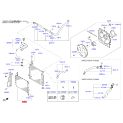 Радіатор кондиціонера 97606-D4000 Mobis