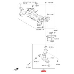 Важіль підвіски колеса правий нижній 54501-A7100 Mobis