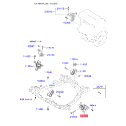 Кронштейн проводки (джгут, коса) 21830-2F150 Mobis