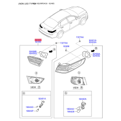 Ліхтар задній лівий 92403-D4051 Mobis