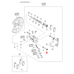 Замок кришки багажника 81230-2F000 Mobis