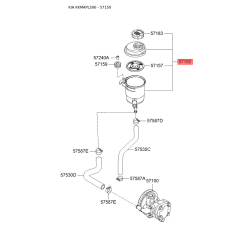 Бачок гидроусилителя руля (ГУР) 57150-2F000 Mobis