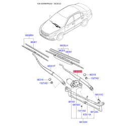 Важіль склоочисника 98310-2G000 Mobis