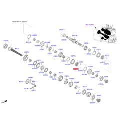 Ступица муфты КПП 43353-26600 Mobis