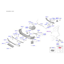Заглушка бампера 84231-38000 Mobis