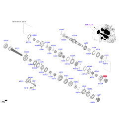 Гайка КПП 43216-26051 Mobis