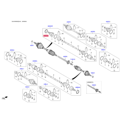 Зубчастий диск імпульсного датчика ABS 49590-C1100 Mobis