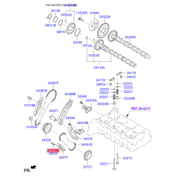 Болт заспокоювача 24372-2F000 Mobis