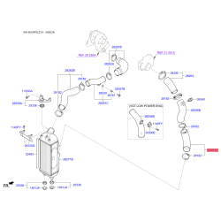 Шланг (патрубок) компрессора 28263-2F451 Mobis
