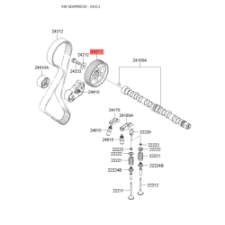 Шестерня, розподільний вал 24211-27001 Mobis