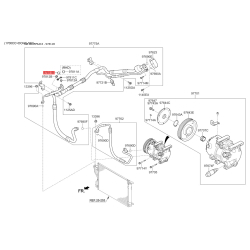 Крышка (колпачок) трубки кондиционера 97811-22351 Mobis