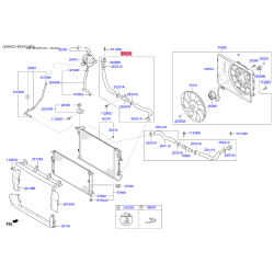 Шланг радіатора нижній 25410-D3000 Mobis