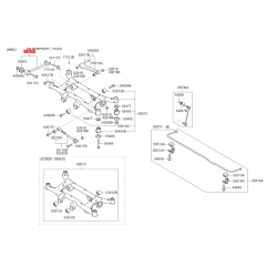 Тяга задней подвески продольная левая 55110-2E002 Mobis