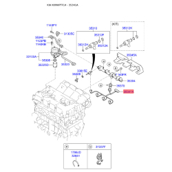 Проводка (джгут, коса) паливної рампи 35341-2G001 Mobis