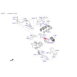 Прокладка труби вихлопного газу 28255-4A000 Mobis