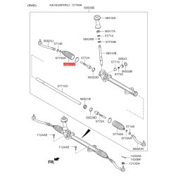 Чехол (пыльник, гофра) рулевого механизма 57740-2W000 Mobis