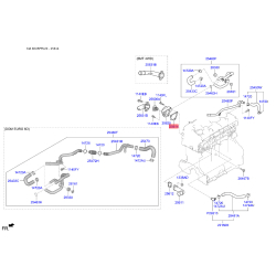 Прокладка термостату 25614-4A700 Mobis