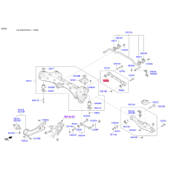 Сайлентблок заднього нижнього важеля 55118-2W100 Mobis