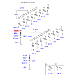 Тарелка клапана 22222-4A060 Mobis