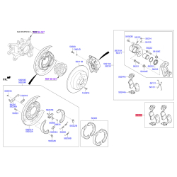 Колодки тормозные дисковые комплект 58302-C5A01 Mobis