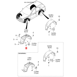 Привідний вал, роздавальна коробка лівий 49500-3E000 Mobis