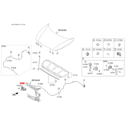 Замок капота 81130-A2000 Mobis