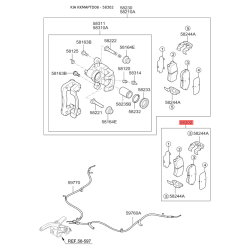 Колодки тормозные дисковые комплект 58302-1MA40 Mobis