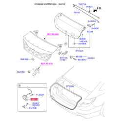 Замок кришки багажника 81230-C1010 Mobis