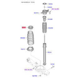 Прокладка задней пружины верхняя 55370-C1100 Mobis