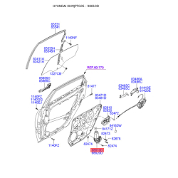 Электродвигатель, стеклоподъемник 83450-3L000 Mobis