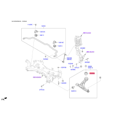 Сайлентблок важеля підвіски нижній 54584-E6100 Mobis