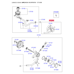 Уплотнительное кольцо вала, насос гидроусилителя 57150-2EA00 Mobis