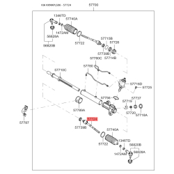 Тяга рульова 57724-2F000 Mobis