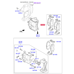 Колодки гальмівні дискові комплект 58101-1WA05 Mobis