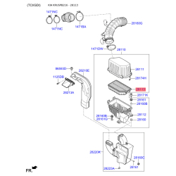 Фильтр воздушный 28113-B2000 Mobis