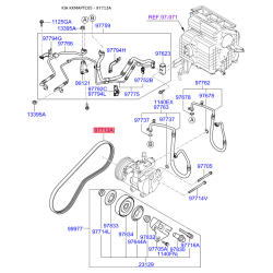 Поликлиновой ремень 97713-1C200 Mobis