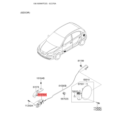 Ручка керування, паливний кран 81570-1G000 Mobis