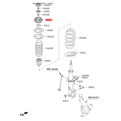 Опора стойки амортизатора 54611-1W000 Mobis