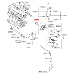 Прокладка термостата 25614-26100 Mobis