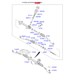 Рульовий механізм 56500-3X200 Mobis