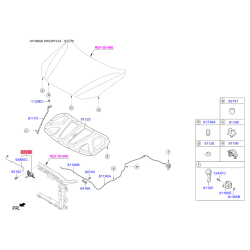 Замок капота 81130-F2010 Mobis