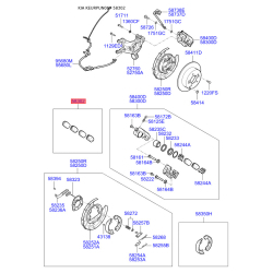 Колодки тормозные дисковые комплект 58302-1DE00 Mobis