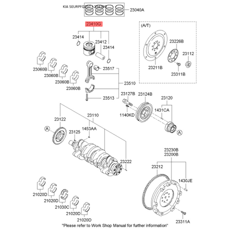 Поршень 23410-27924 Mobis - 2341027924 - схема с каталога 23410G, SEURPFQZ07 2341027924
