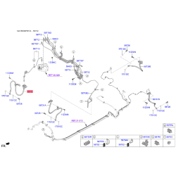 Шланг гальмівний передній правий 58732-F2000 Mobis