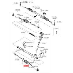Пильовик кермового механізму 57740-1G000 Mobis